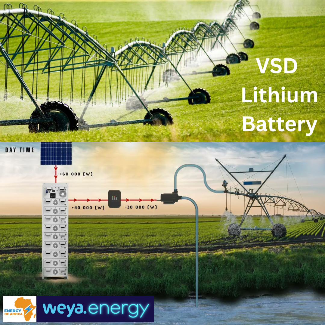 High Voltage Lithium Battery for Solar VSD Pumping Systems