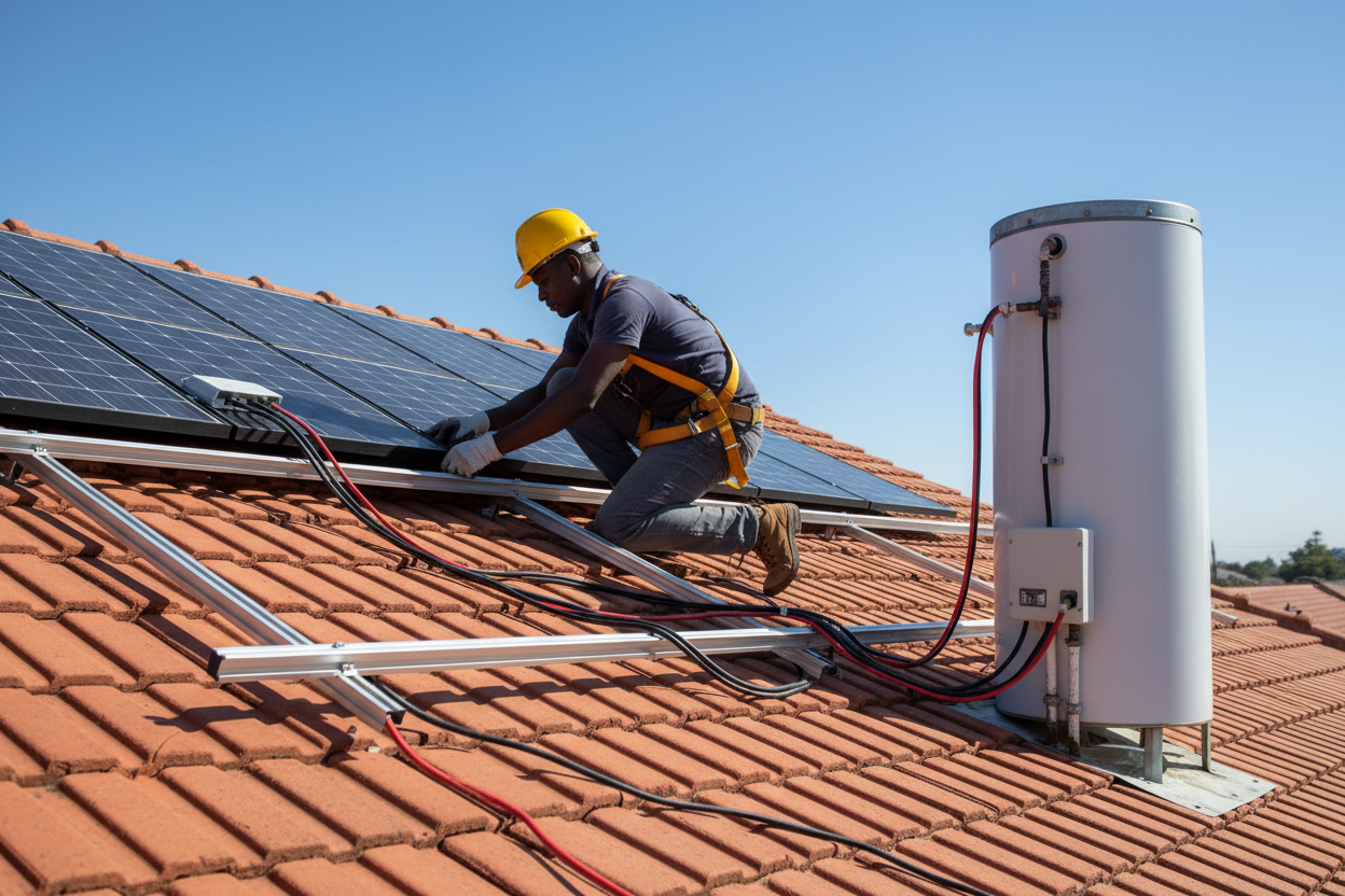 change to cables to PV cables